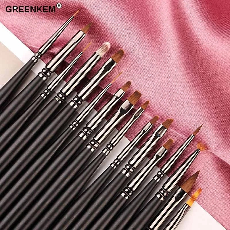 Art Brush Set with Zipper Case 16pc