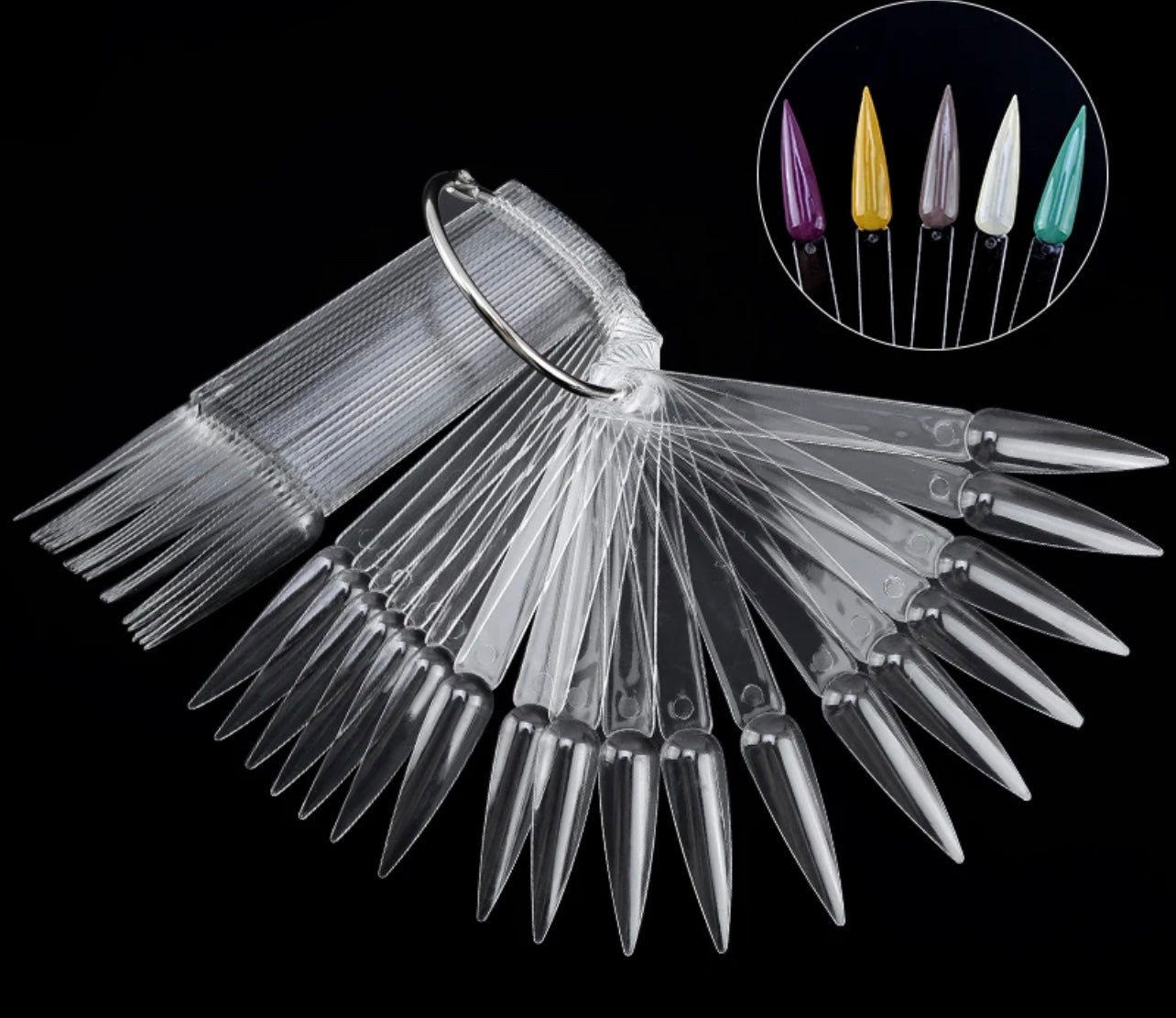 Nail Swatches 50pc - Stiletto