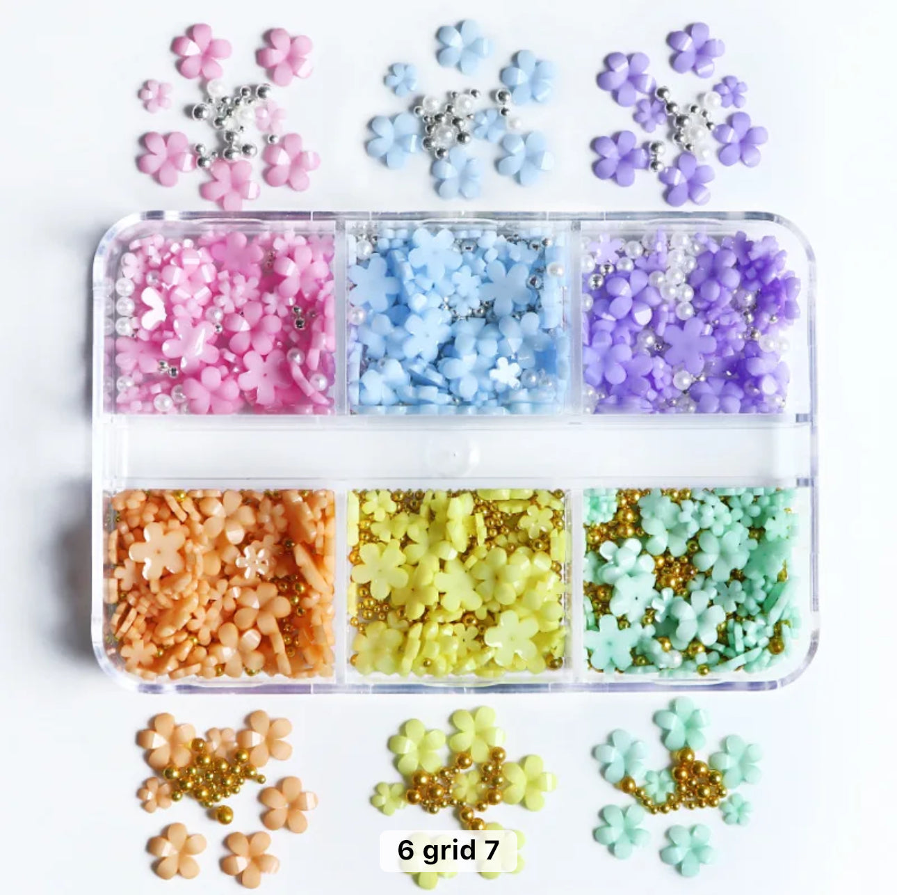 Multi Grid Flower Decals