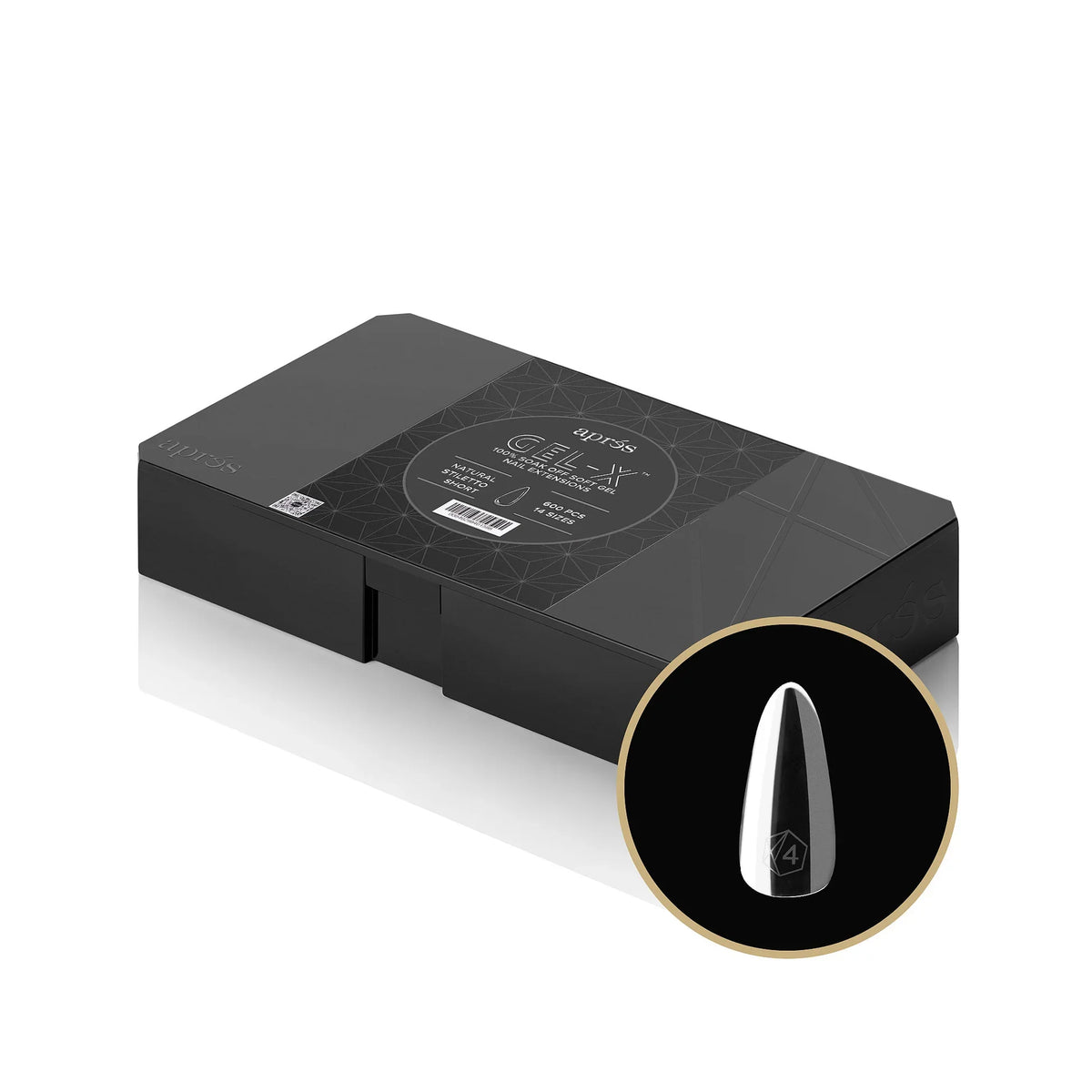 Apres GEL-X® NATURAL STILETTO BOX OF TIPS - (500PCS)*