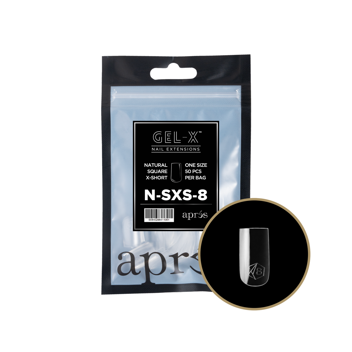 apres Gel-X® Natural Square Extra Short Refill Bag