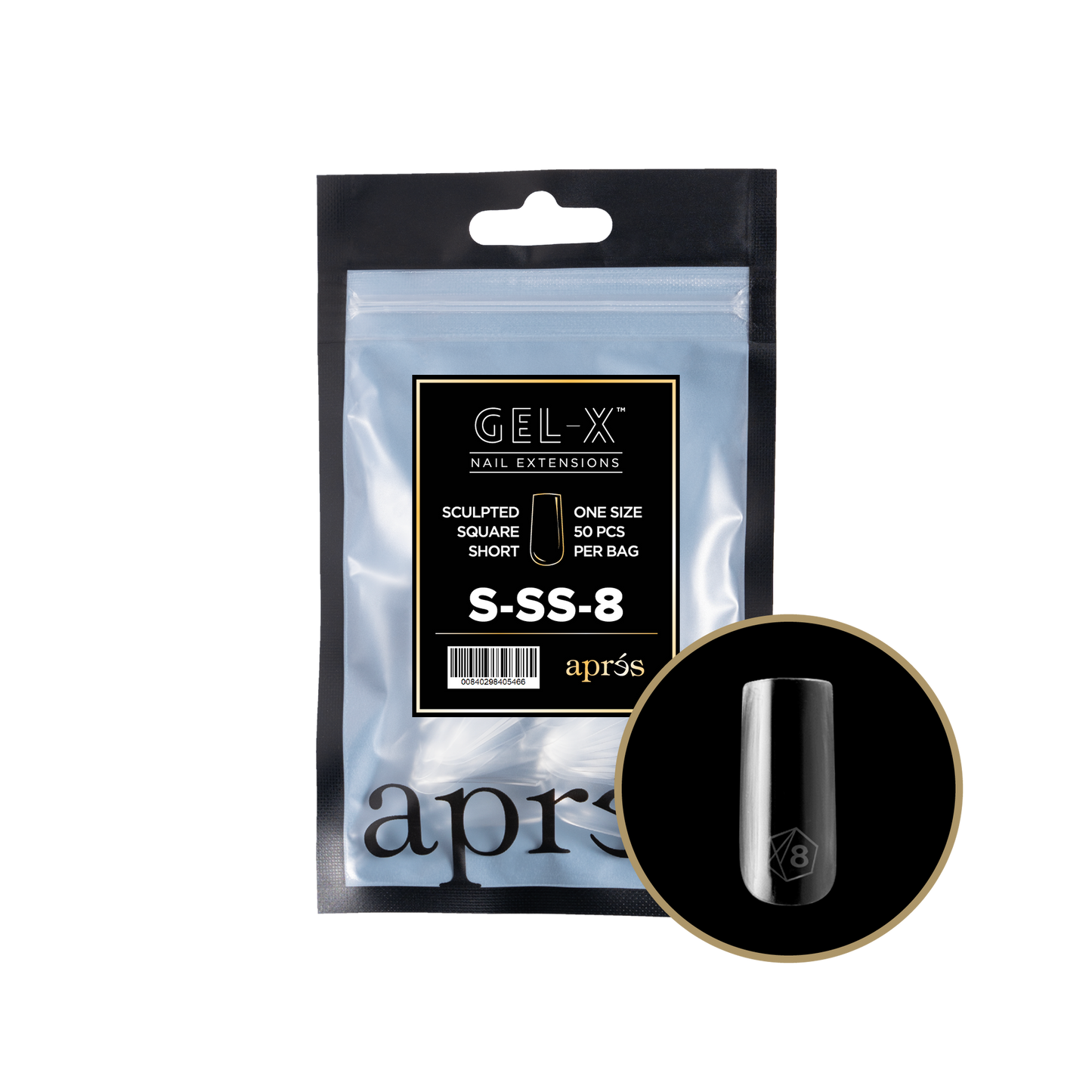Apres Gel-X® Natural Square Short Refill Bag