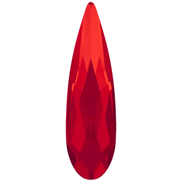 Swarovski Flat Back Crystals Non Hotfix Raindrop (2304) Light Siam