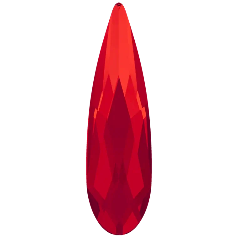 Swarovski Flat Back Crystals Non Hotfix Raindrop (2304) Light Siam