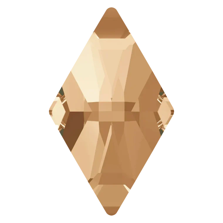 Swarovski Flat Back Crystals Non Hotfix Rhombus (2709) Crystal Golden Shadow