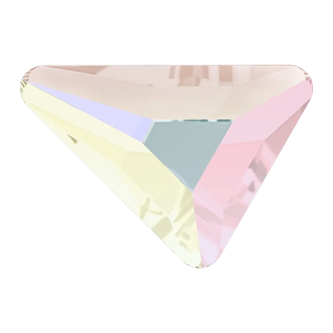Bluestreak Crystals Serinity Flatback Crystals Non Hotfix Triangle Scalene Crystal AB (2739)