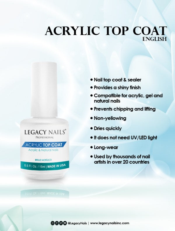 Legacy Nails ACRYLIC TOP COAT