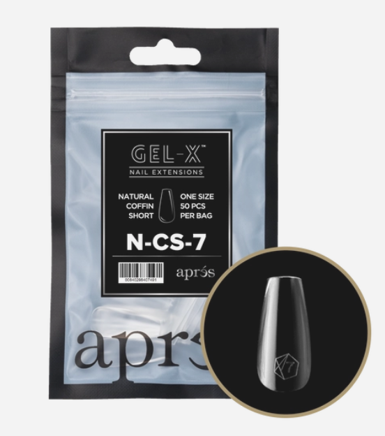 apres Gel-X® Natural Coffin Short Refill Bag