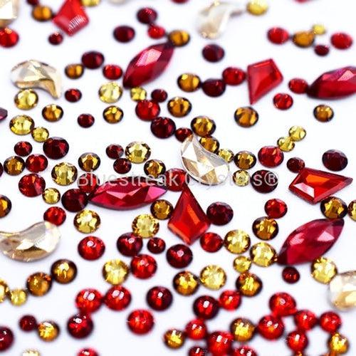 Bluestreak Crystals Serinity Rhinestones Non Hotfix Mix Tequila Sunrise