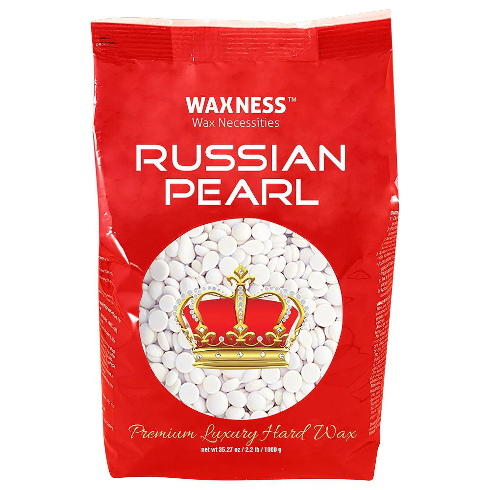 WAXNESS Polymer Blend Premium Luxury Hard Wax Beads Russian Pearl