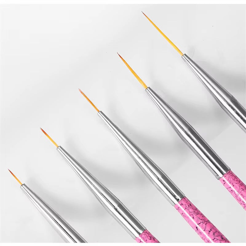 Nail Art Liner Brush Set – 5 Piece