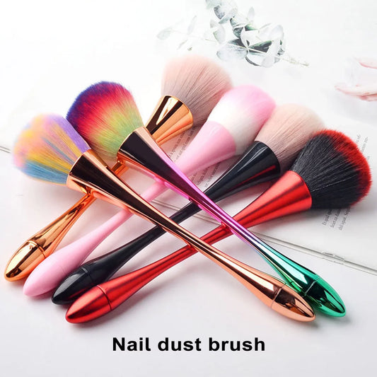 Rose nail dust brush