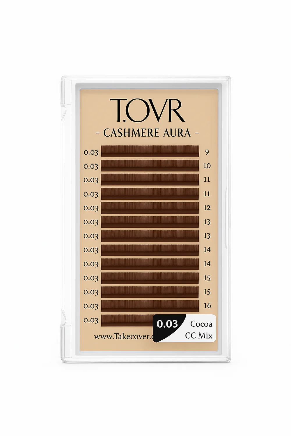 Take Over 0.03 Cocoa Brown Lash Extensions