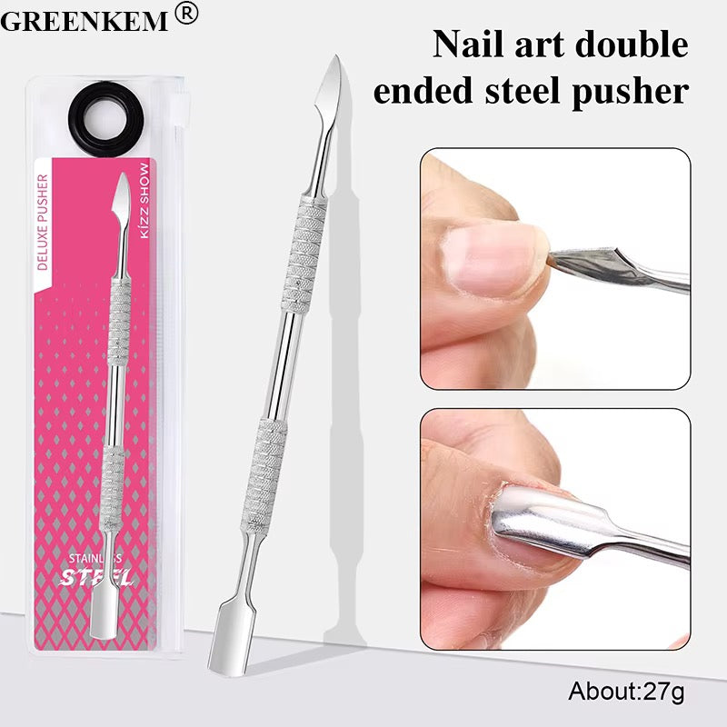 Stainless Steel Double-Ended Cuticle Pusher