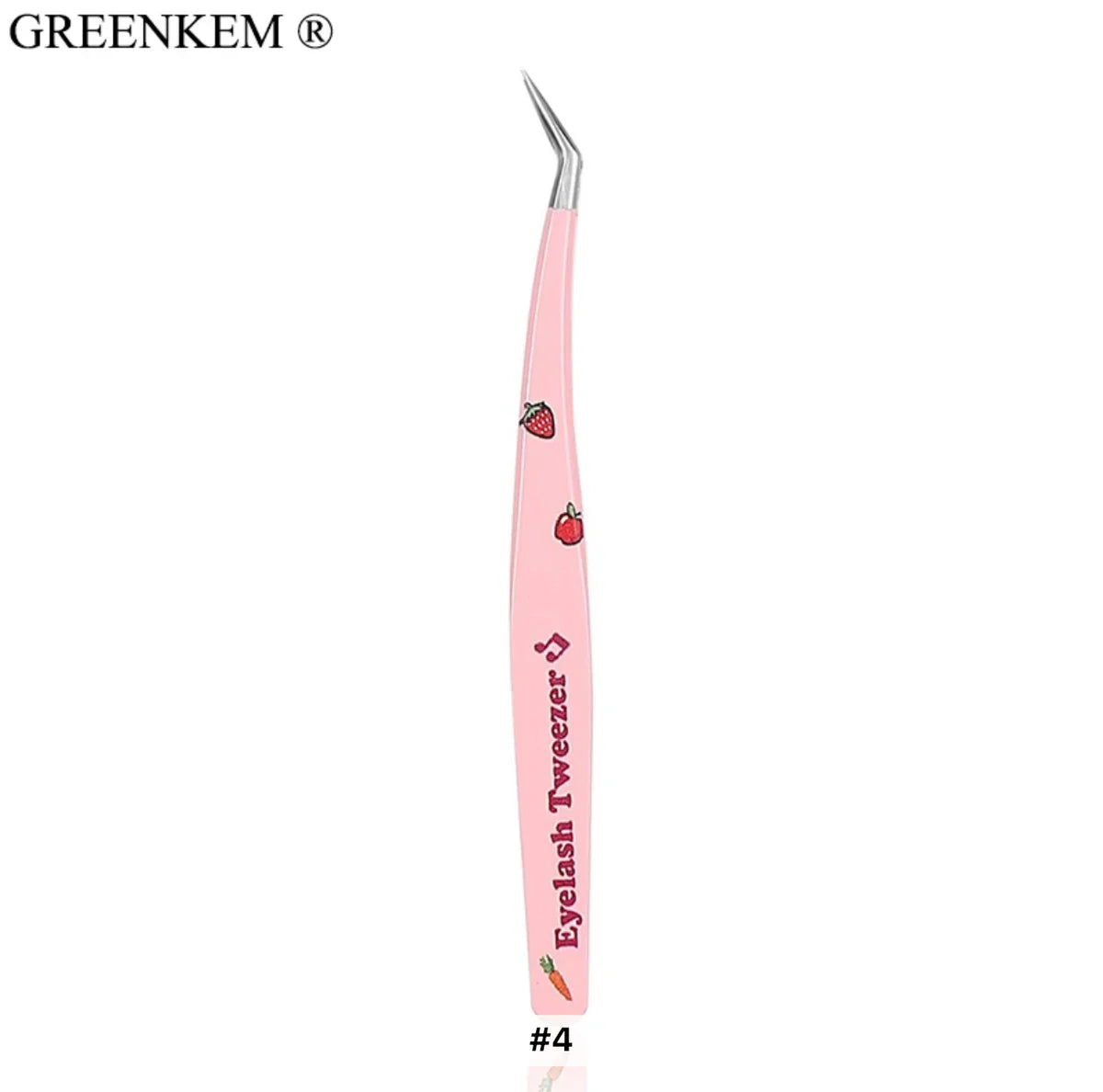 Pink Fruit & Veggie Eyelash Extension Lash Tweezers