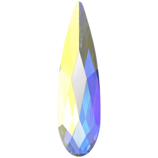 Swarovski Flat Back Crystals Non Hotfix Raindrop (2304) Crystal AB