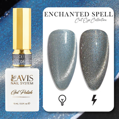 LAVIS Cat Eye Gel Polish 0.5 oz - Enchanted Spell Collection
