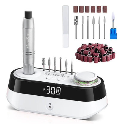 MelodySusie SC320A Desktop Multifunctional Rechargeable Nail Drill 30,000RPM