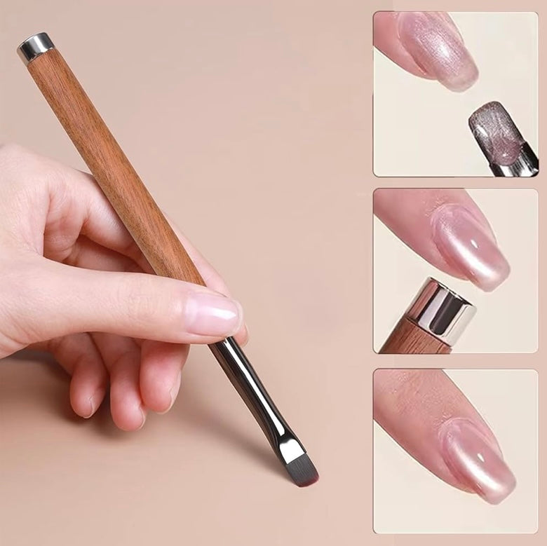 Nail Art Brush with Cateye Magnet