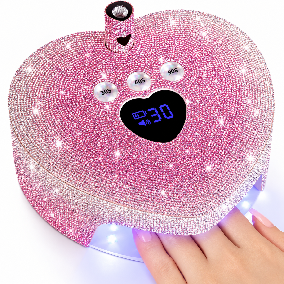 Bling Heart UV/LED Nail Lamp