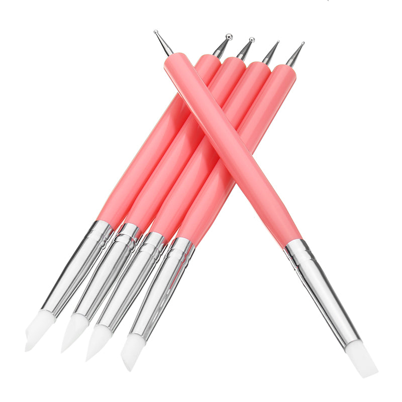 5pc Silicone Brush/ Dotting Tool Set