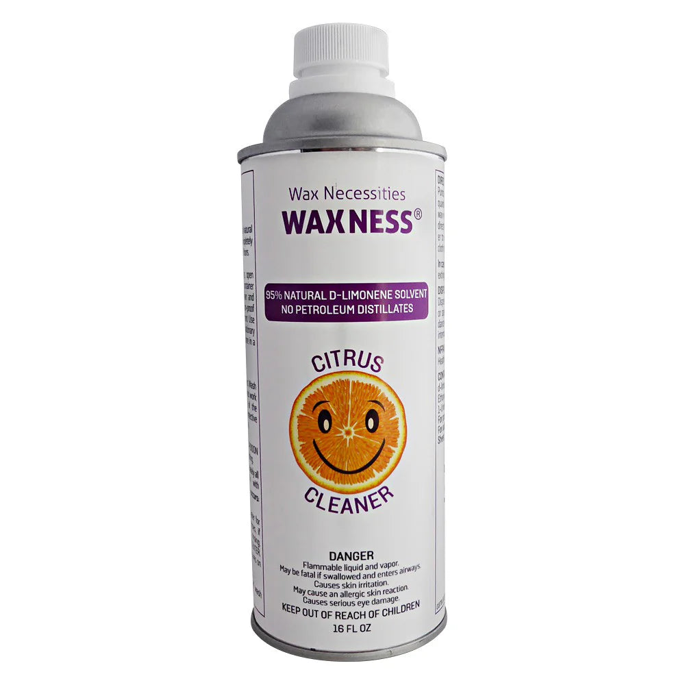 WAXNESS Citrus Solvent Equipment Cleaner 95% Natural D-Limonene 16oz