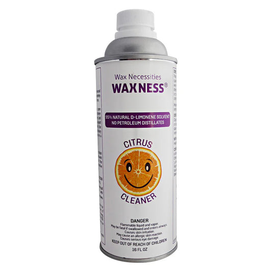 WAXNESS Citrus Solvent Equipment Cleaner 95% Natural D-Limonene 16oz