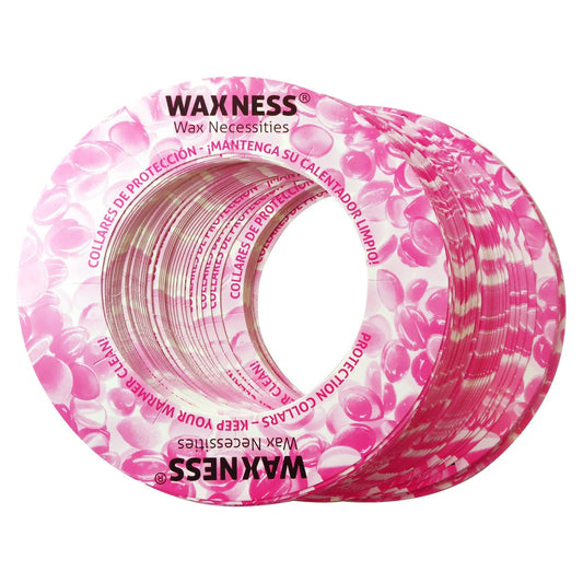 WAXNESS Multi-fit Protection Collars for 14-16oz Tins & Pots 50pc Pink