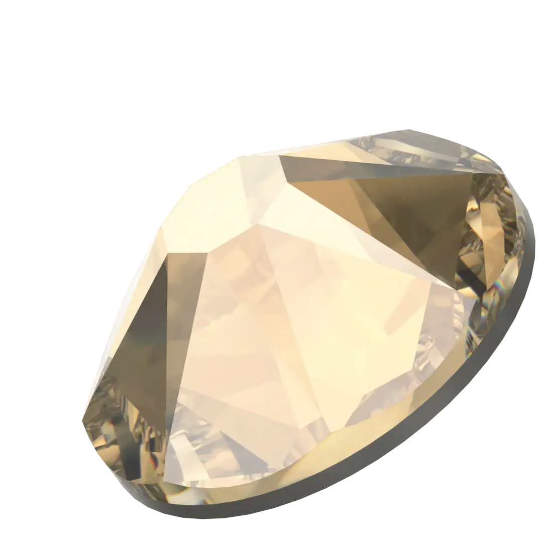Swarovski Flat Back Crystals Non Hotfix (2000, 2058 & 2088) Crystal Golden Shadow