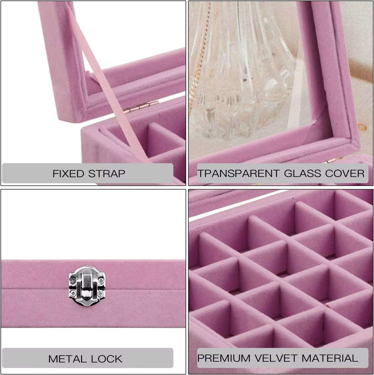 Velvet Rhinestone Case 24 Grid