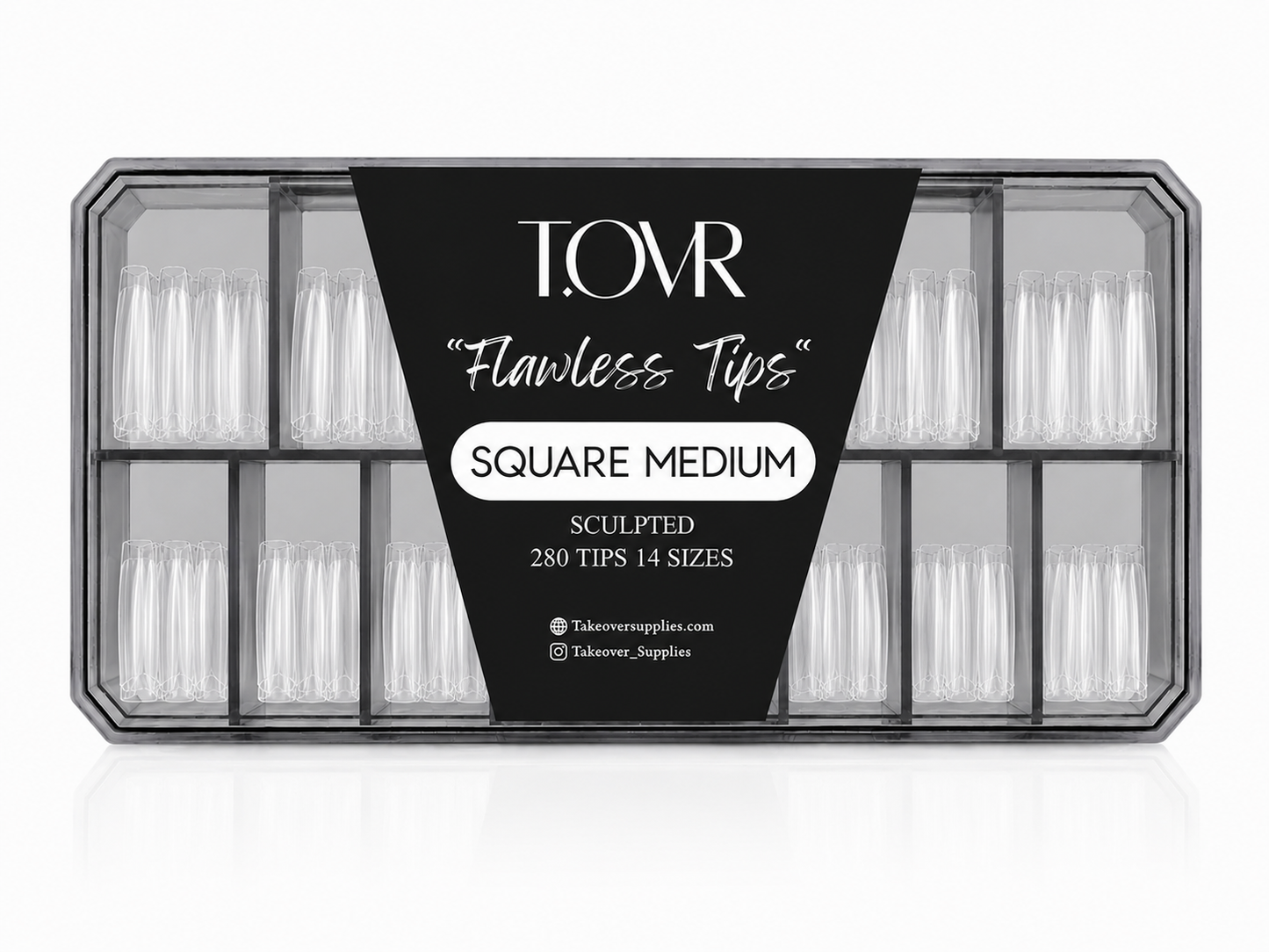 Take Over Soft Gel Extension Tips 280pcs Square