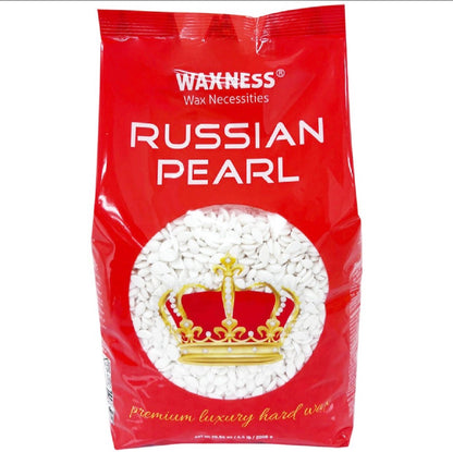WAXNESS Polymer Blend Premium Luxury Hard Wax Beads Russian Pearl