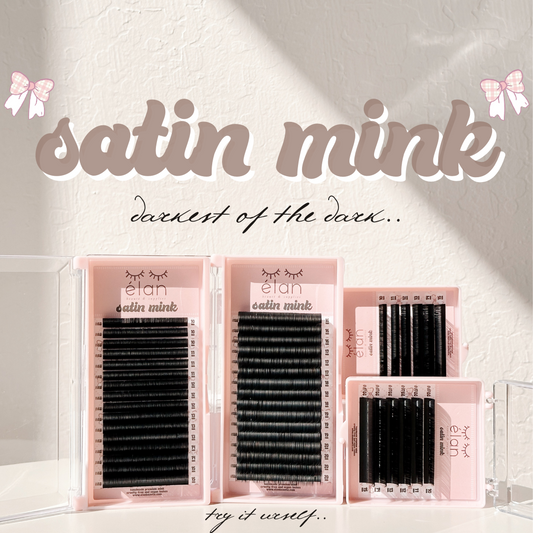 elan 0.07 SATIN MINK lash trays (DARKEST lashes)