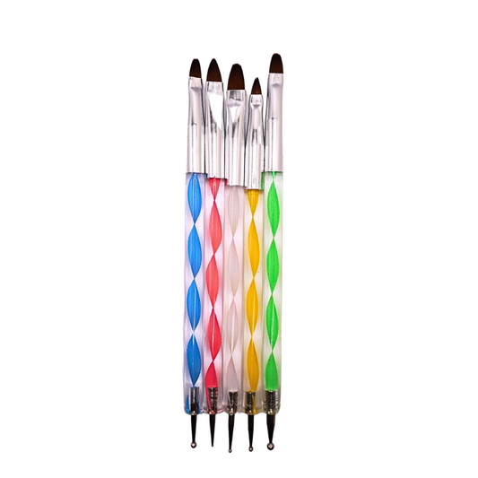 Art Brush + Nail Dotters 5Pcs