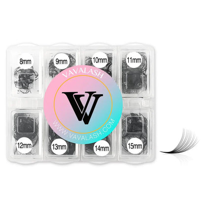 Vavalash Handmade Premade Loose Fans 8-15MM Mixed Length (600 Fans) SC