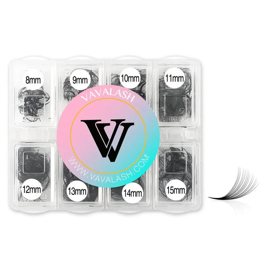 Vavalash Handmade Premade Loose Fans 8-15MM Mixed Length (600 Fans) SC