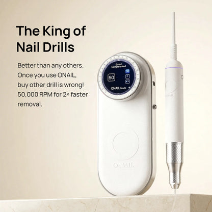 O NAIL AI Precision Nail Drill – Professional Electric Nail File with 50,000 RPM