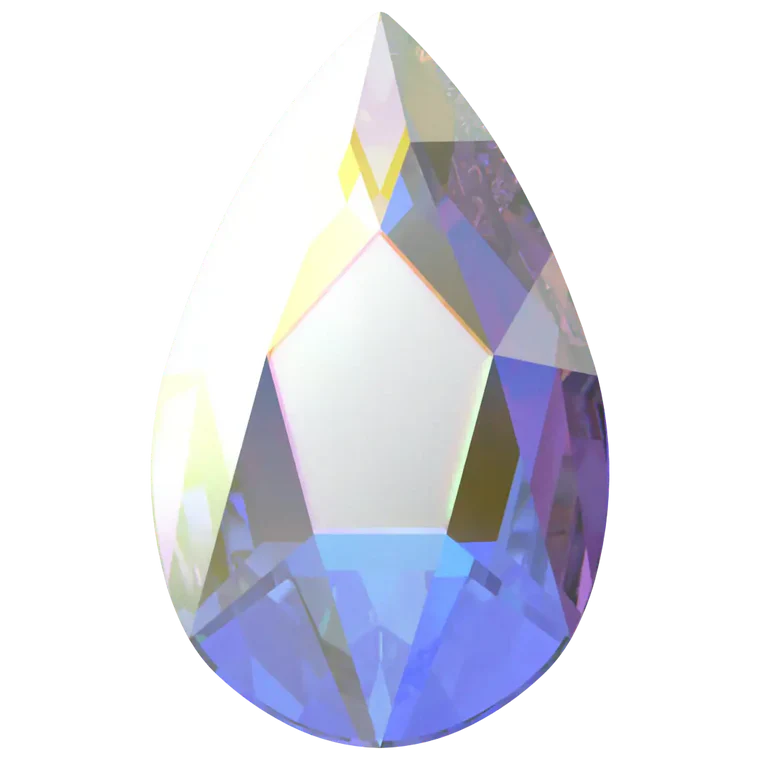 Bluestreak Serinity Flat Back Crystals Non Hotfix Pear (2303) Crystal AB