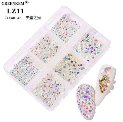 Flat Back Multi Size Nail Rhinestones
