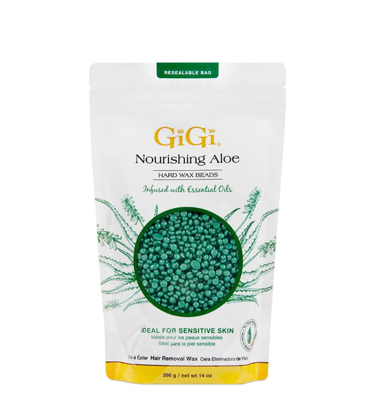 GiGi Hard Wax Beads Infused with “Nourishing Aloe” + Essential Oils 14oz