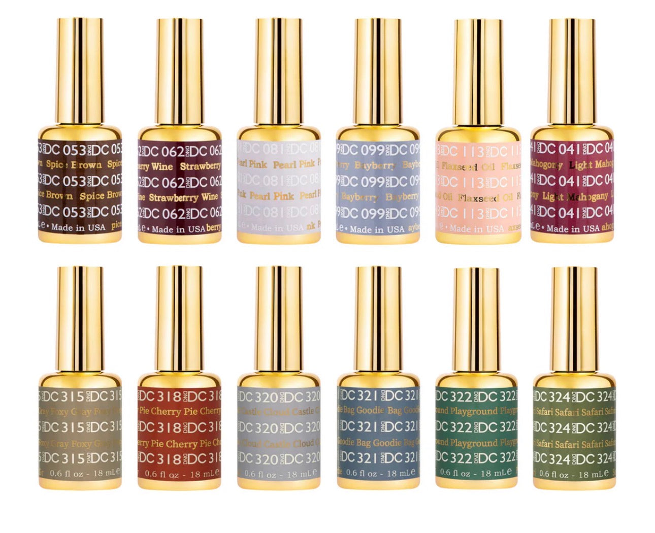 DND DC Fall Palette Gel & Lacquer 12pc Bundle