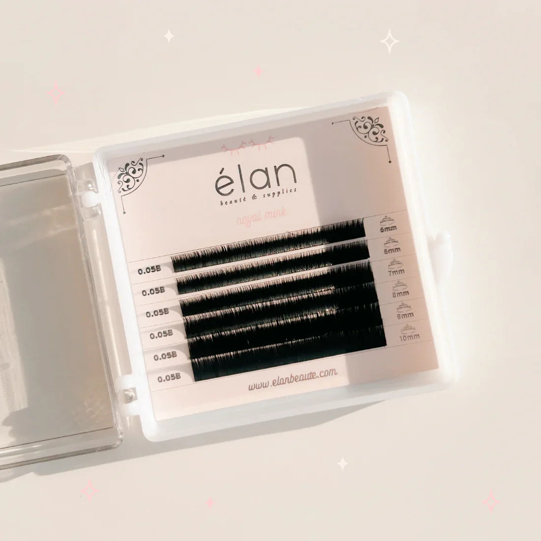 Elan Bottom Lash Mini Tray B Curl