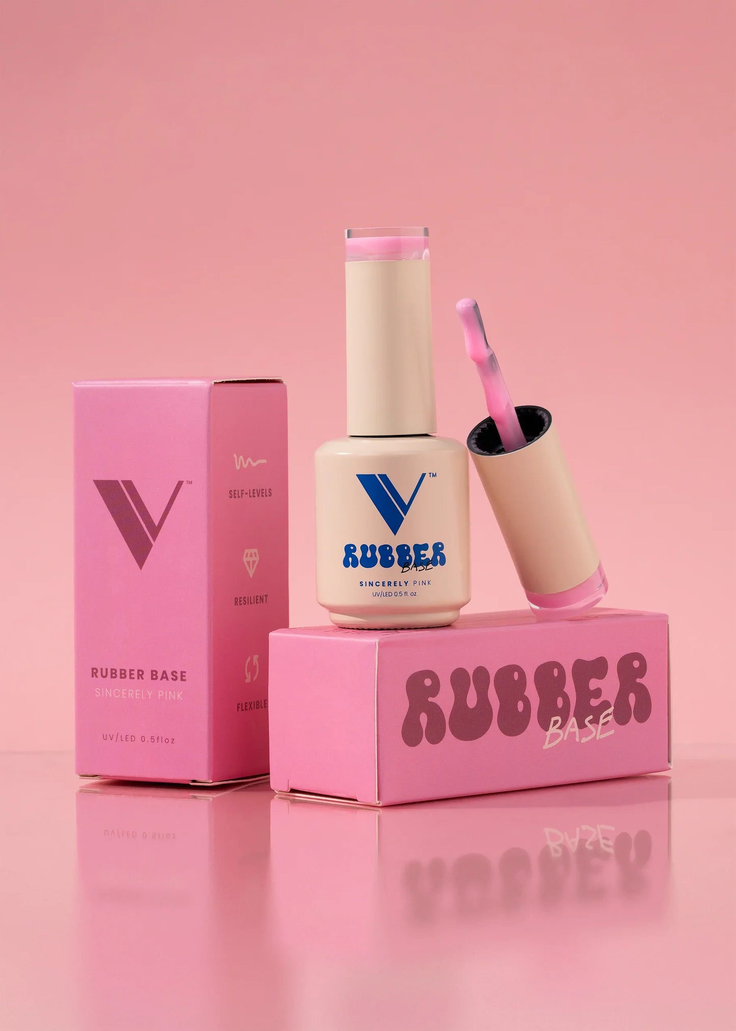 V Beauty Pure Rubber Base - Sincerely Pink