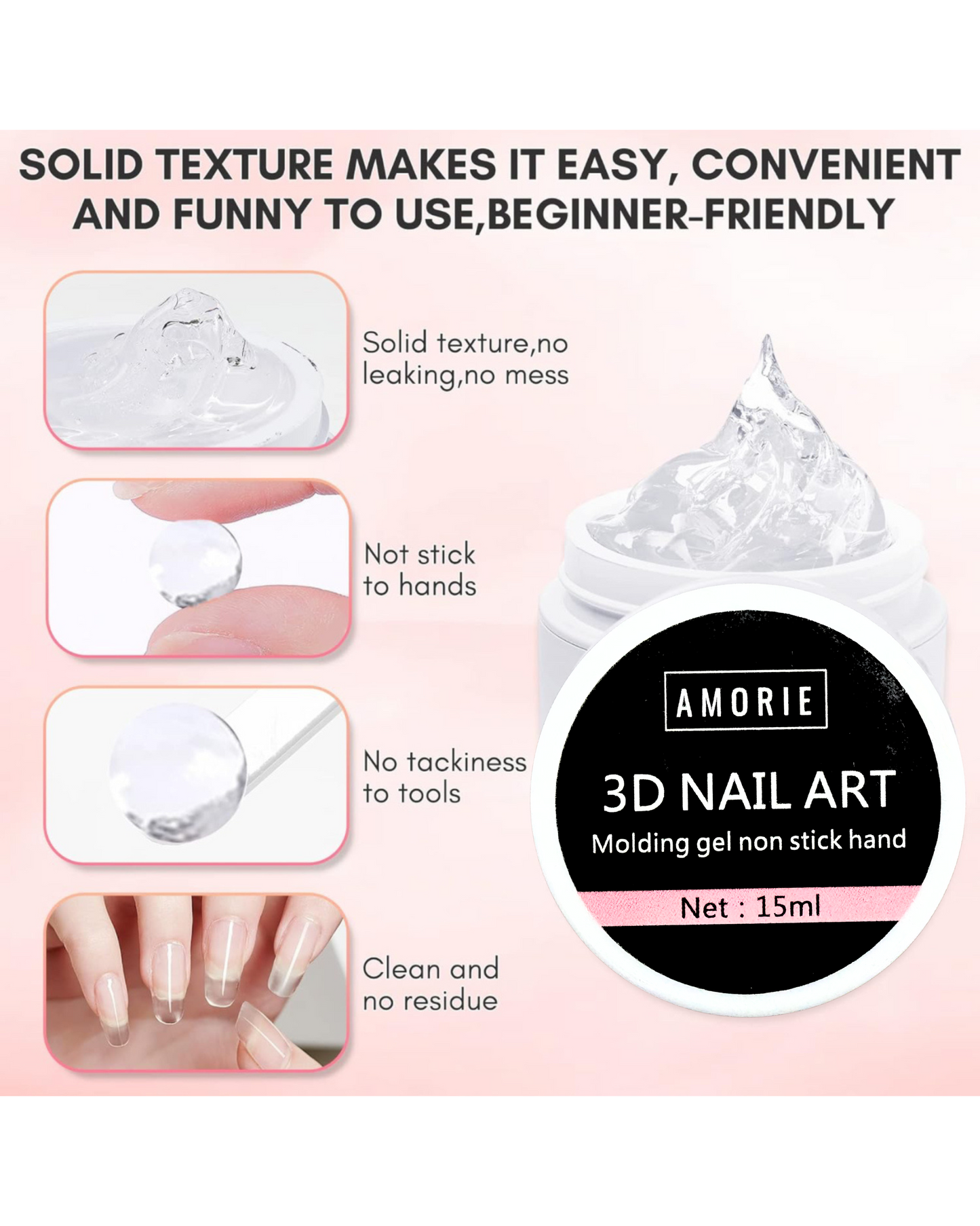 Amorie 3D Nail Art Molding Gel