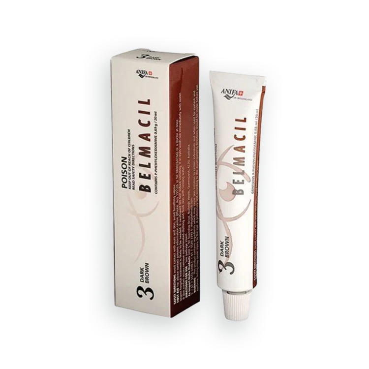 BELMACIL Permanent Cream Color for Eyelashes & Brows