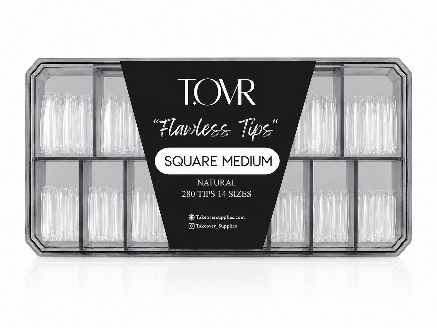 Take Over Soft Gel Extension Tips 280pcs Square