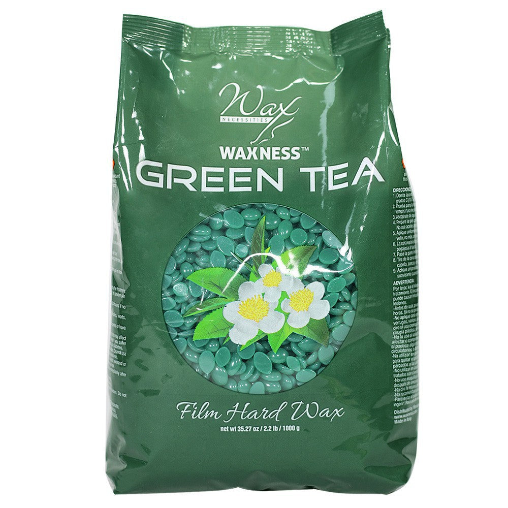 WAXNESS GREEN TEA FILM HARD WAX BEADS 2.2 LB / 35.27 OZ
