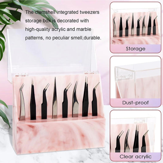 Marble Tweezer Case