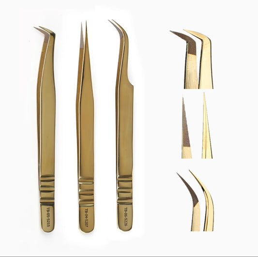 Gold Stainless Steel Tweezers