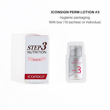 ICONSIGN #3 Nutrition Lotion Lash Lift Sachets 10pc